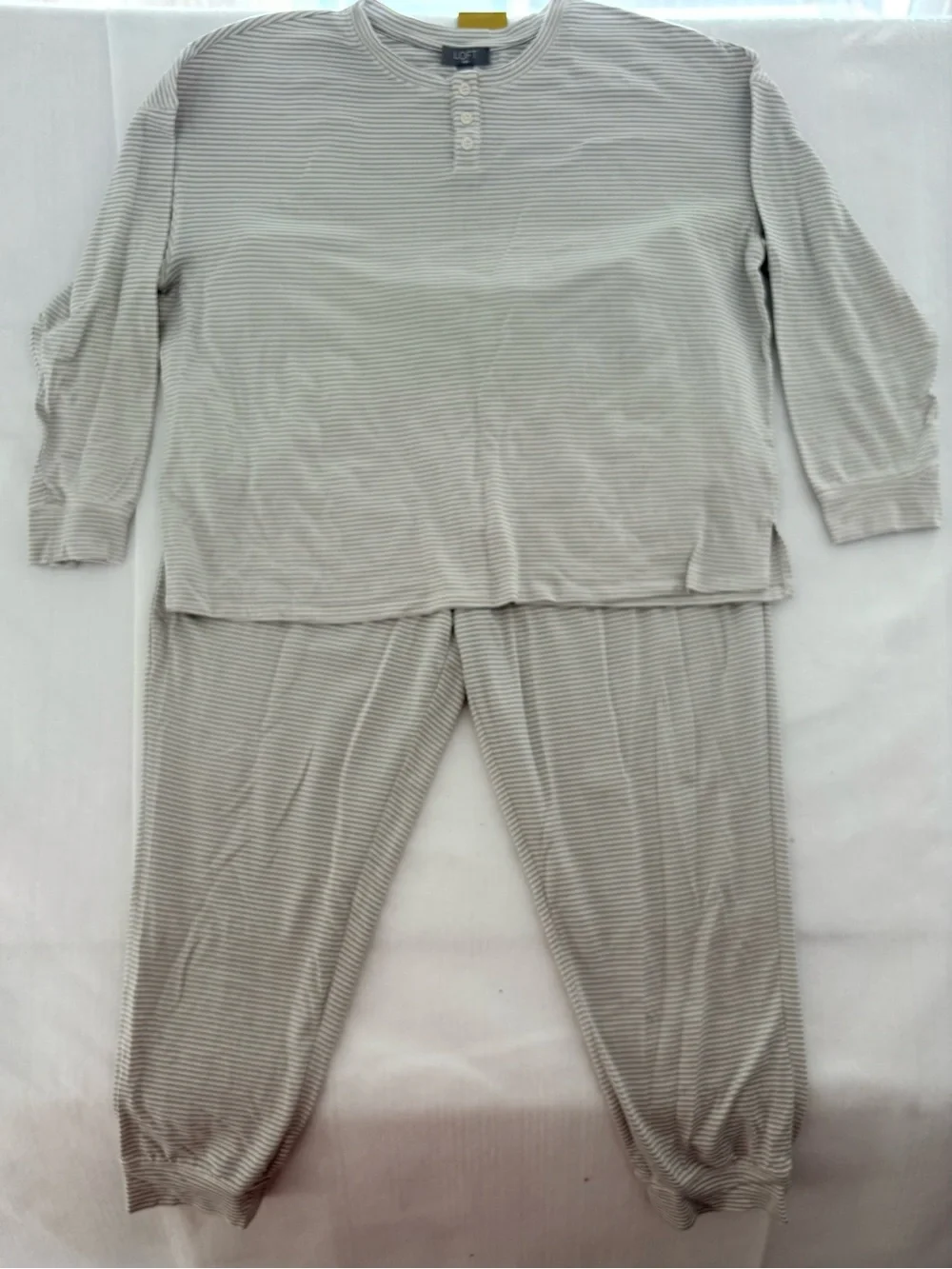 Loft Sleep Women's XXL Pajama Set Long Sleeve Joggers With Pockets, Lounge
